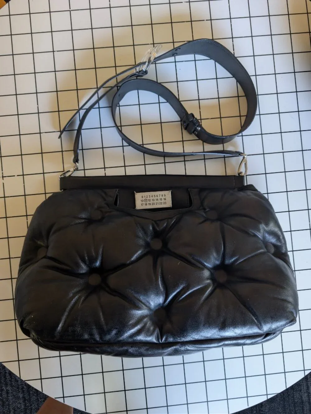 Maison Margiela - Glam Slam Classique Large Quilted Leather Bag, Black - Picture 5 of 11